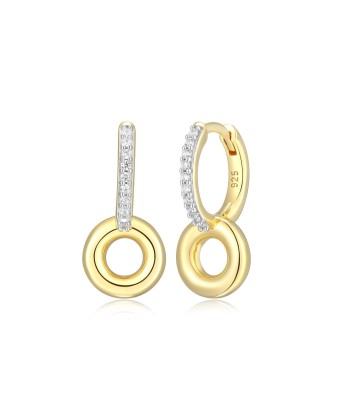 Monte Luna Gold Plated Double Hoop Earrings 50-70% off 