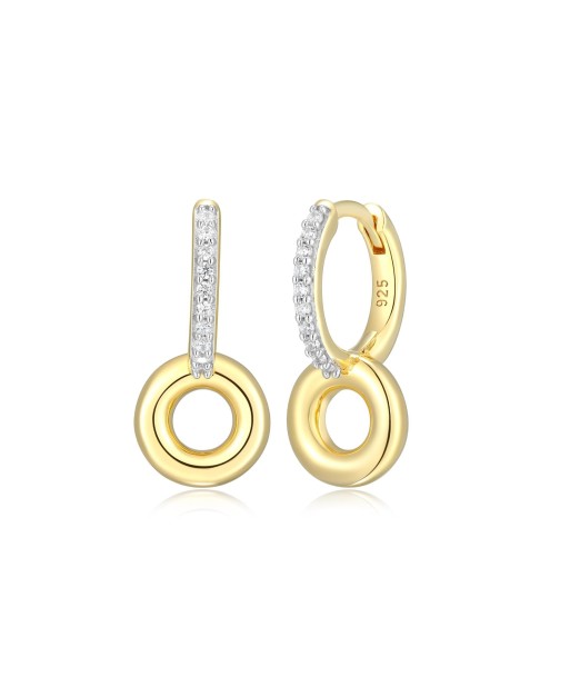 Monte Luna Gold Plated Double Hoop Earrings 50-70% off 