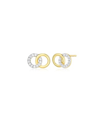 Monte Luna Gold Plated Double Circle Stud Earrings Comment ça marche