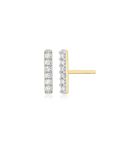 Monte Luna Gold Plated Stick Stud Earrings livraison gratuite