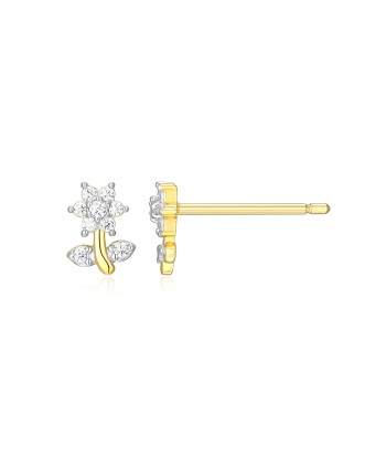 Monte Luna Gold Plated Daisy Stud Earrings Paris Déstockage Promo