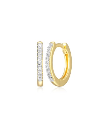 Monte Luna Gold Plated Half Eternity Hoop Earrings store