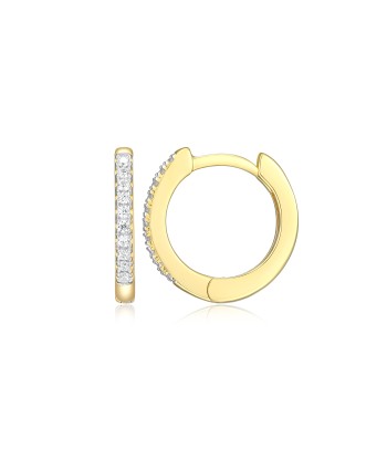 Monte Luna Gold Plated Half Eternity Hoop Earrings store