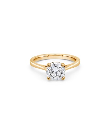 1.50CT Lab Grown Round Cut Yellow Gold Engagement Ring Comment ça marche