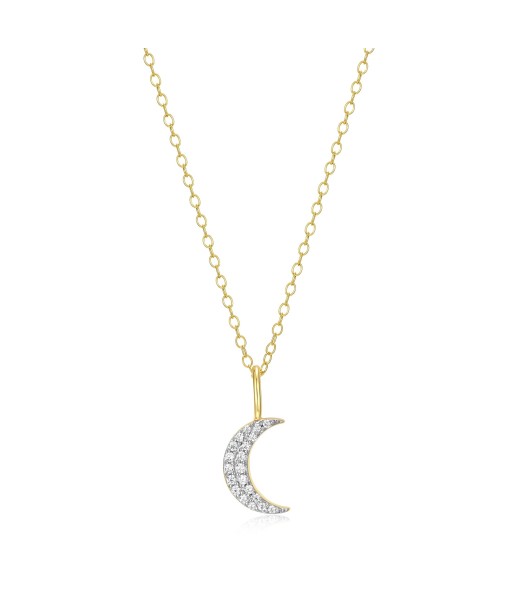 Monte Luna Gold Plated Crescent Moon Necklace Toutes les collections ici