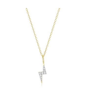 Monte Luna Gold Plated Lightning Bolt Necklace l'achat 