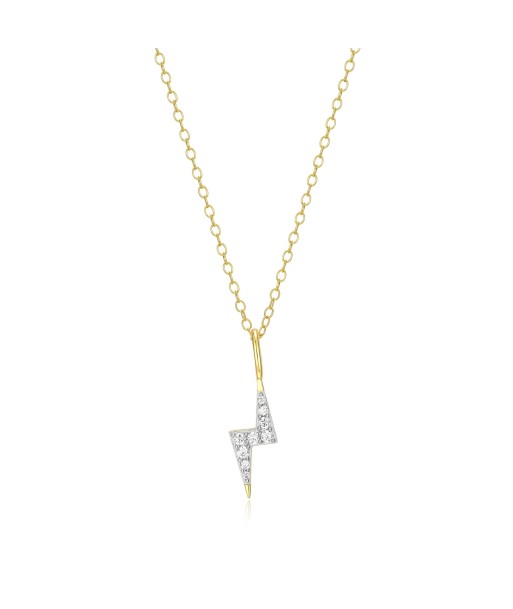 Monte Luna Gold Plated Lightning Bolt Necklace l'achat 