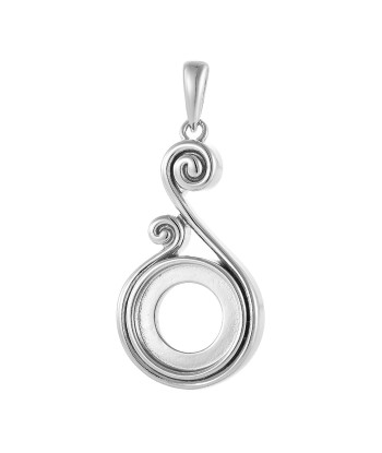 Casablanca Pop Sea Side Swirl Sterling Silver Necklace la colonne vertébrale