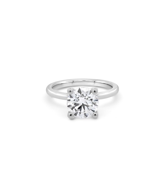 2.06CT Lab Grown Round Cut White Gold Engagement Ring Par le système avancé 