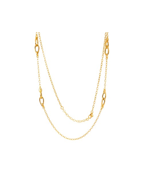 Casablanca Gold Plated Linked Necklace la livraison gratuite