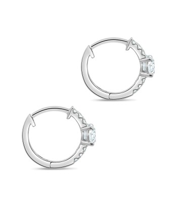 0.70CTW Lab Grown Diamond Pear Hoop Earrings 2023