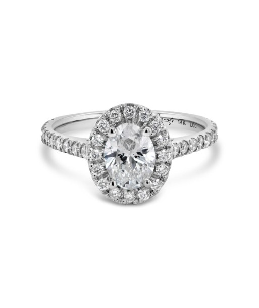 .70CT Lab Grown Oval Diamond White Gold Engagement Ring Le MVP de beaucoup