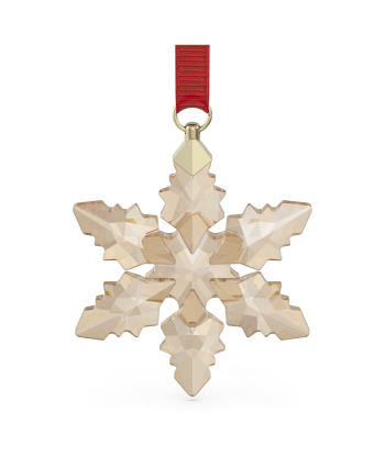 Swarovski Annual 2024 Edition 3D Snowflake Ornament: Large le des métaux précieux