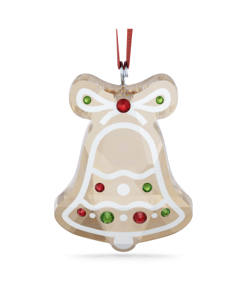 Swarovski Holiday Cheer Gingerbread Bell Ornament en linge