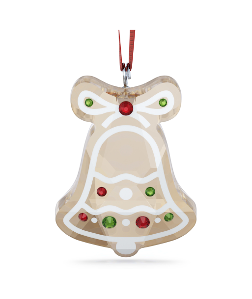 Swarovski Holiday Cheer Gingerbread Bell Ornament en linge