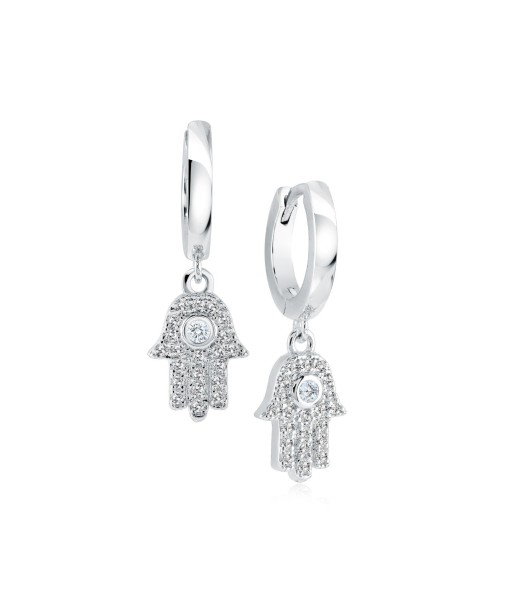 Italgem Stainless Steel Hamsa Earrings acheter