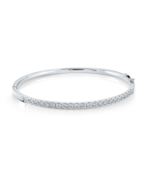 Italgem Stainless Steel CZ Bangle Bracelet hantent personnes