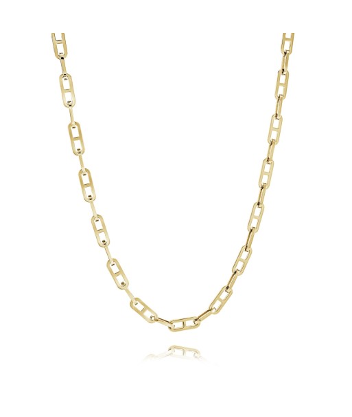 Italgem Stainless Steel & Gold Plated Oval Link Chain commande en ligne