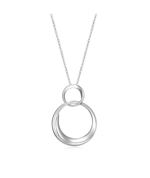 Elle Double Swirl Sterling Silver Necklace Par le système avancé 