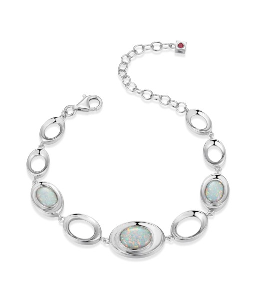 Elle Lab Created Opal Sterling Silver Bracelet les ligaments