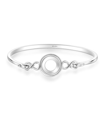 Casablanca Pop Infinity Twist Sterling Silver Bangle Bracelet des créatures d'habitude