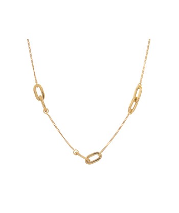 Casablanca Gold Plated Linked Chain Sterling Silver Necklace Livraison rapide