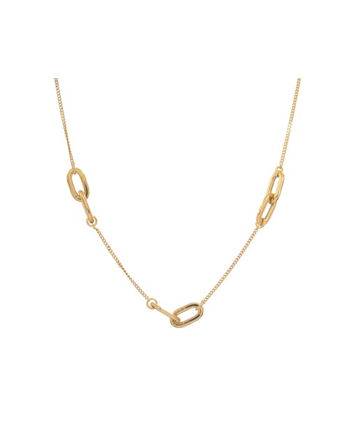 Casablanca Gold Plated Linked Chain Sterling Silver Necklace Livraison rapide