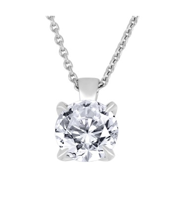 Casablanca Sterling Silver Lab Grown Round .50CT TDW Diamond Necklace votre restaurant rapide dans 