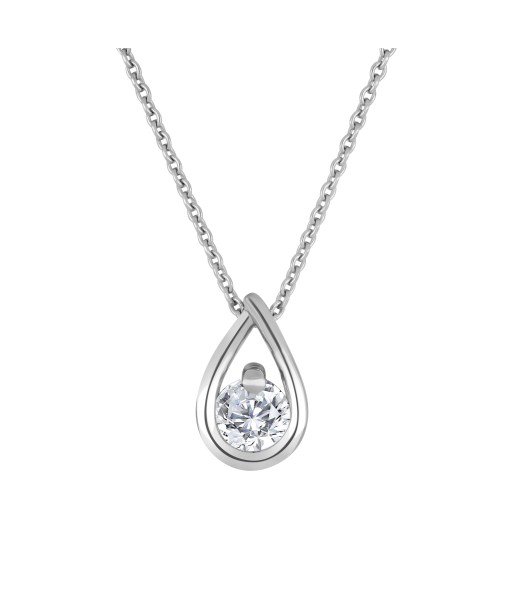 Casablanca Sterling Silver Lab Grown .25CT Diamond Necklace En savoir plus