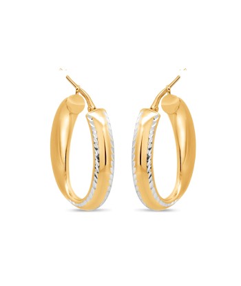 Casablanca Two-Tone Diamond Cut Earrings 2024