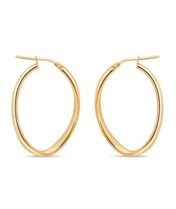 Casablanca Gold Plated Oval Twist Earrings: Large Comment ça marche