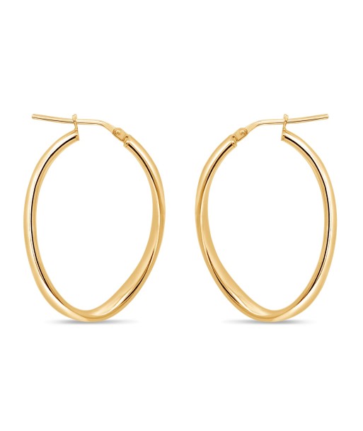 Casablanca Gold Plated Oval Twist Earrings: Large Comment ça marche