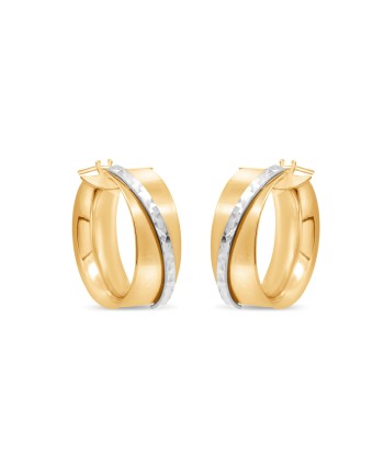 Casablanca Two-Tone Wide Hoop Earrings de votre