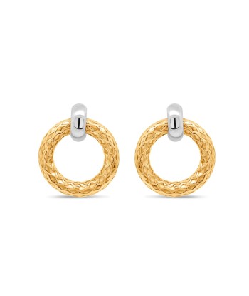 Casablanca Gold Plated Patterned Earrings sélection de produits