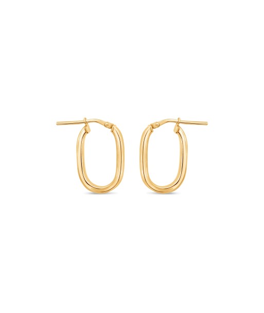 Casablanca Gold Plated U-Hoop Earrings destockage