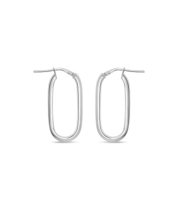 Casablanca Sterling Silver U-Hoop Earrings: Large en ligne des produits 