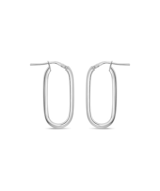 Casablanca Sterling Silver U-Hoop Earrings: Large en ligne des produits 