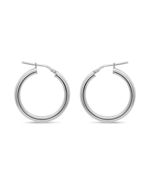 Casablanca Sterling Silver Tube Hoop Earrings: Medium Comment ça marche