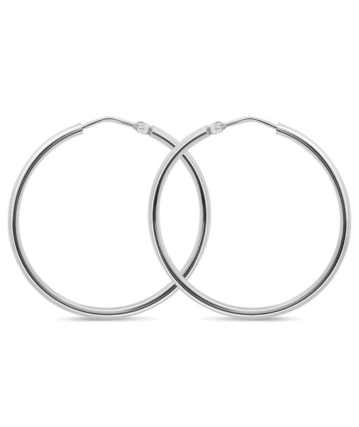 Casablanca Sterling Silver Sleeper Hoop Earrings Comparez plus de prix