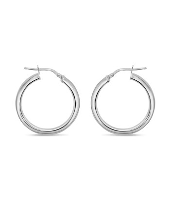 Casablanca Sterling Silver Smooth Hoop Earrings s'inspire de l'anatomie humaine