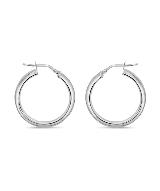 Casablanca Sterling Silver Smooth Hoop Earrings s'inspire de l'anatomie humaine