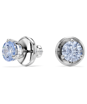 Swarovski Blue Crystal Stud Earrings de pas cher