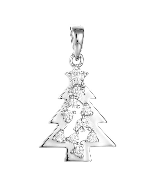 Casablanca Sterling Silver Christmas Tree Necklace le des métaux précieux