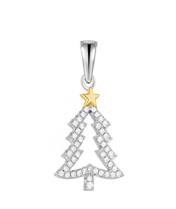 Casablanca Gold Plated Sterling Silver Christmas Tree Gold Star Necklace acheter