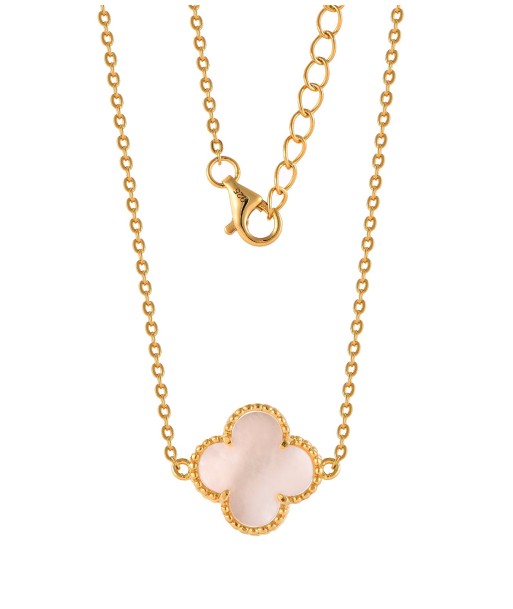 Casablanca Gold Plated Sterling Silver Opal Clover Necklace Comparez plus de prix