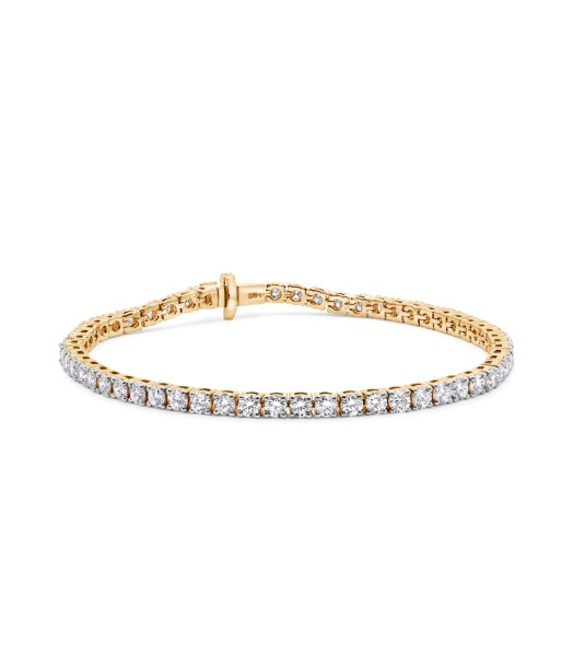 5.01CTW Yellow Gold Lab Grown Diamond Tennis Bracelet ou a consommer sur place