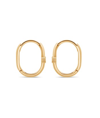 Yellow Gold CZ Hoop Earrings 2023