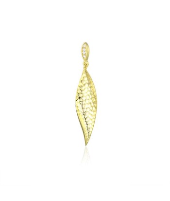 Casablanca Yellow Gold Plated Feather Necklace Economisez 