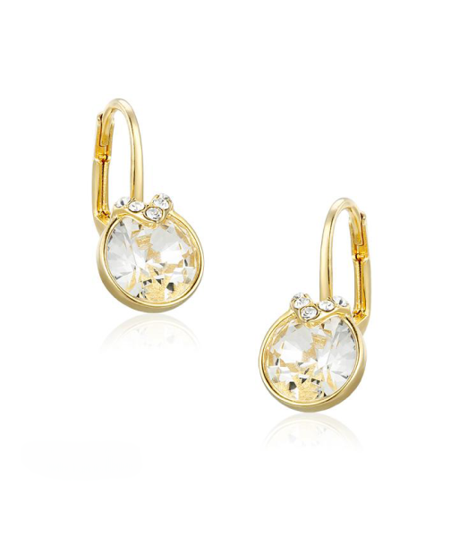 Casablanca Flora V Drop Earrings: Yellow Gold Plated Sterling Silver est présent 