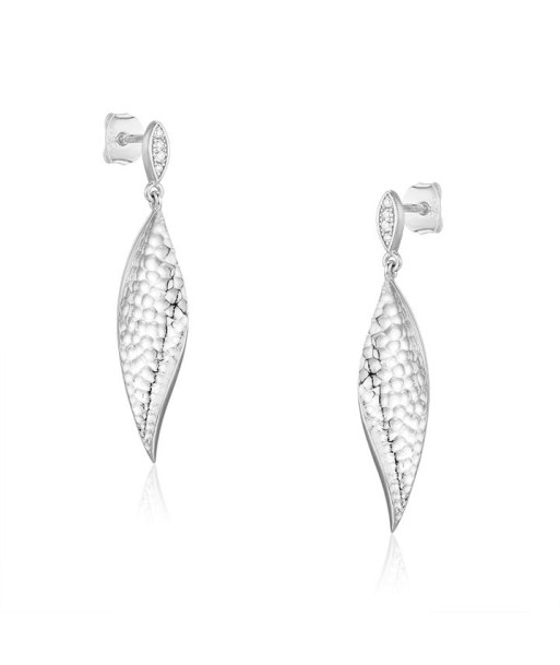 Casablanca Sterling Silver Drop Feather Earrings Venez découvrir notre 